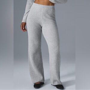 ALO Yoga Gray Knit Pants